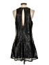 Free People 100% Polyester Metallic Black Cocktail Dress Size S - photo 2