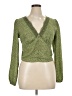 Self Esteem Green Long Sleeve Blouse Size XL - photo 1