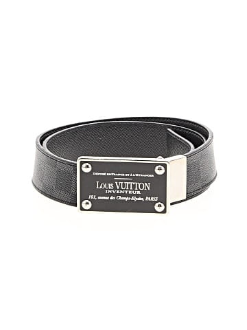 Louis Vuitton Damier Graphite 35mm leather belt (view 1)