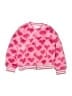 Design History 100% Polyester Hearts Pink Jacket Size 6 - photo 1