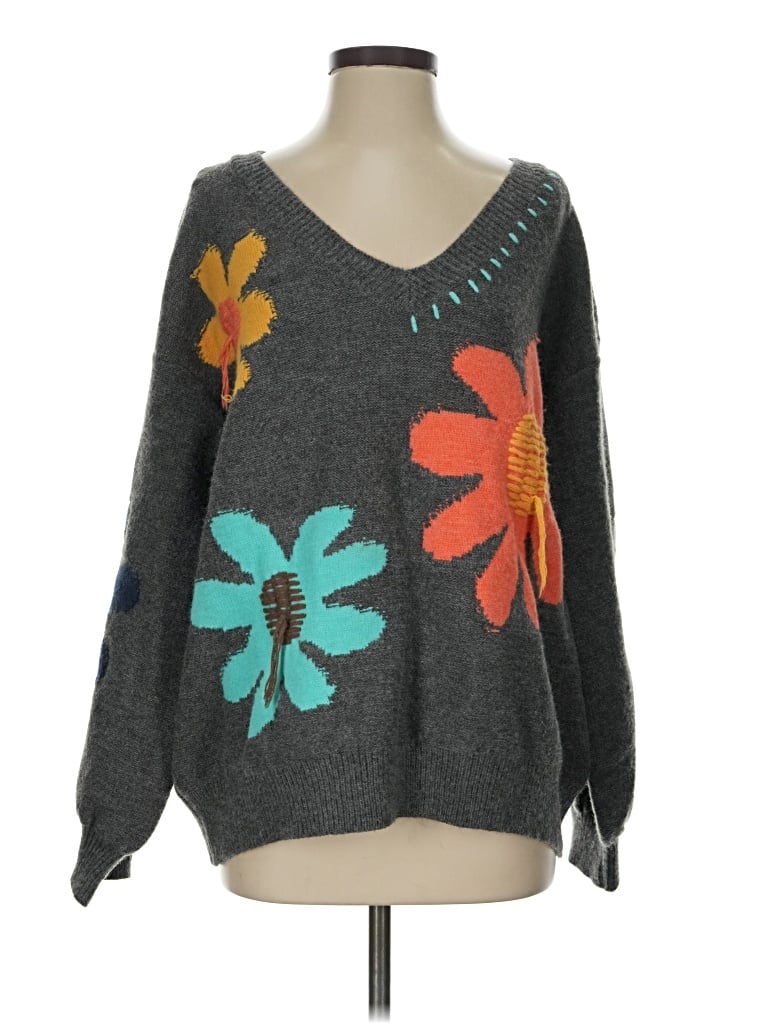 Pre-owned Pol Pullover Sweater In Gray