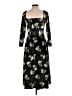 Hutch Floral Black Cocktail Dress Size L - photo 2