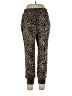 WAYF Animal Print Gold Casual Pants Size L - photo 1