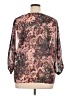 floryday Floral Brown 3/4 Sleeve Blouse Size XL - photo 2