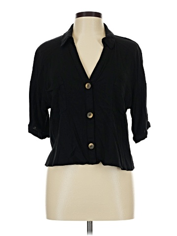 Moa Moa 3/4 Sleeve Button-Down Shirt (view 1)