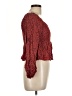 Self Esteem 100% Rayon Red Long Sleeve Blouse Size L - photo 4