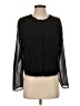 Venus 100% Polyester Black Long Sleeve Blouse Size XS - photo 1