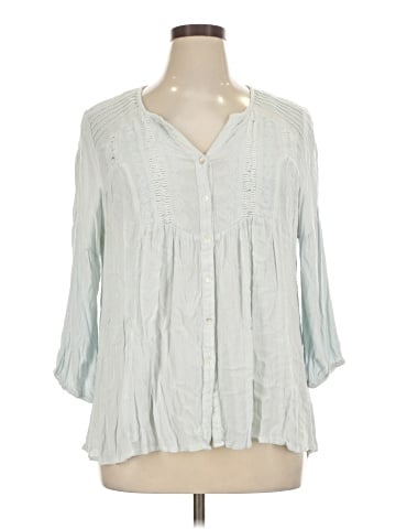 Vintage America Blues 3/4 Sleeve Blouse (view 1)