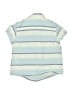 Quiksilver Stripes Blue Short Sleeve Button-Down Shirt Size 2 - photo 2