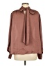 Flying Tomato 100% Polyester Brown Long Sleeve Blouse Size M - photo 2