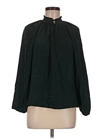 Marie Oliver Long Sleeve Silk Top (view 1)