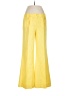 Escada 100% Silk Solid Yellow Silk Pants Size EU 38 / US 8 - photo 1