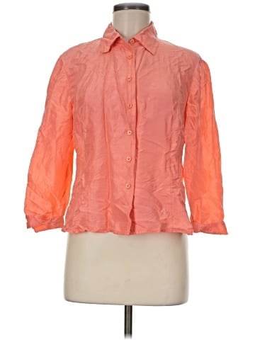 Emma James 3/4 Sleeve Silk Top (view 1)
