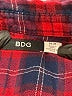 BDG Plaid Red Long Sleeve Button-Down Shirt Size M - photo 7