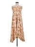 Auguste Paisley Ivory Tan Casual Dress Size M - photo 1