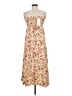 Auguste Paisley Ivory Tan Casual Dress Size M - photo 2