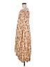 Auguste Paisley Ivory Tan Casual Dress Size M - photo 5