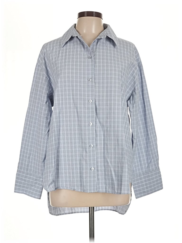 Pre-owned Primark Long Sleeve Blouse In Gray