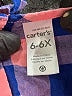 Carter's Checkered-gingham Blue Dress Size 6 - 6X - photo 3