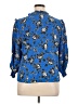 Adrienne Vittadini 100% Polyester Blue 3/4 Sleeve Blouse Size XL - photo 2