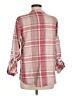 Soft Joie 100% Cotton Plaid Red 3/4 Sleeve Blouse Size M - photo 2