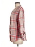 Soft Joie 100% Cotton Plaid Red 3/4 Sleeve Blouse Size M - photo 5
