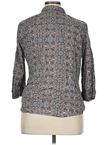 Dana Buchman 3/4 Sleeve Button-Down Shirt (view 2)