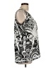 One World 100% Polyester Silver Sleeveless Blouse Size L - photo 4