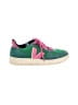 VEJA 100% Leather Color Block Green Sneakers Size 9 - photo 1