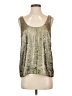 Banana Republic 100% Polyester Metallic Silver Sleeveless Blouse Size S - photo 1