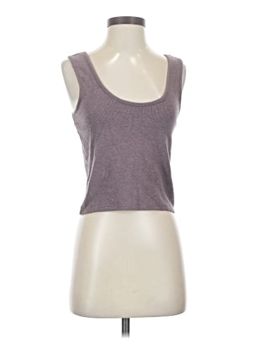Madewell Brushed Rib Tank Crop Top (view 2)