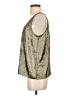 Banana Republic 100% Polyester Metallic Silver Sleeveless Blouse Size S - photo 5