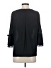 Elle 100% Polyester Black 3/4 Sleeve Blouse Size S - photo 2
