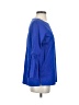 Gibson Blue 3/4 Sleeve Blouse Size S - photo 4