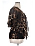 Adele & May Brown Short Sleeve Blouse Size XL - photo 4