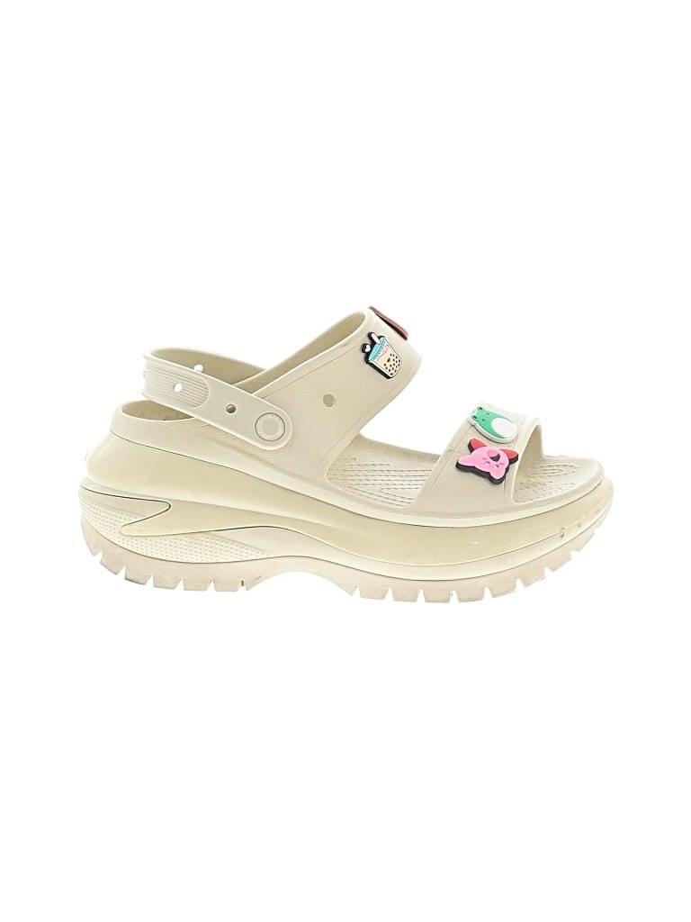 Pre-owned Crocs Sandals In Ivory