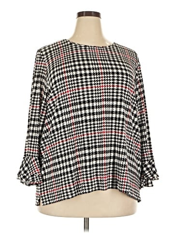 Karl Lagerfeld Paris 3/4 Sleeve Blouse (view 1)