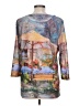 FDJ 100% Polyester Gray 3/4 Sleeve Blouse Size L - photo 2