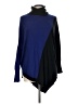 Vertical Design Color Block Blue Pullover Sweater Size L - photo 1