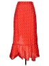 Shein 100% Polyester Polka Dots Red Casual Skirt Size L - photo 2