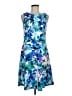 DressBarn Floral Tropical Blue Cocktail Dress Size 8 - photo 1