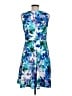 DressBarn Floral Tropical Blue Cocktail Dress Size 8 - photo 2