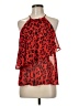 Who What Wear 100% Polyester Red Sleeveless Blouse Size M - photo 1