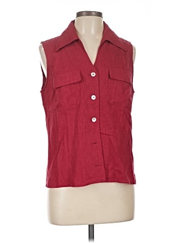 Worthington Sleeveless Button-Down Shirt (view 1)