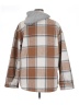 ChicMe Plaid Brown Coat Size XL - photo 2