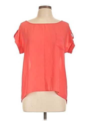 Edge Short Sleeve Blouse (view 1)