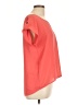 Edge 100% Polyester Orange Short Sleeve Blouse Size L - photo 4
