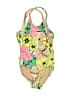 Crewcuts Floral Yellow One Piece Swimsuit Size 8 - photo 1