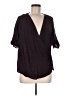 Cotélac Black Short Sleeve Blouse Size M (estimated) - photo 1