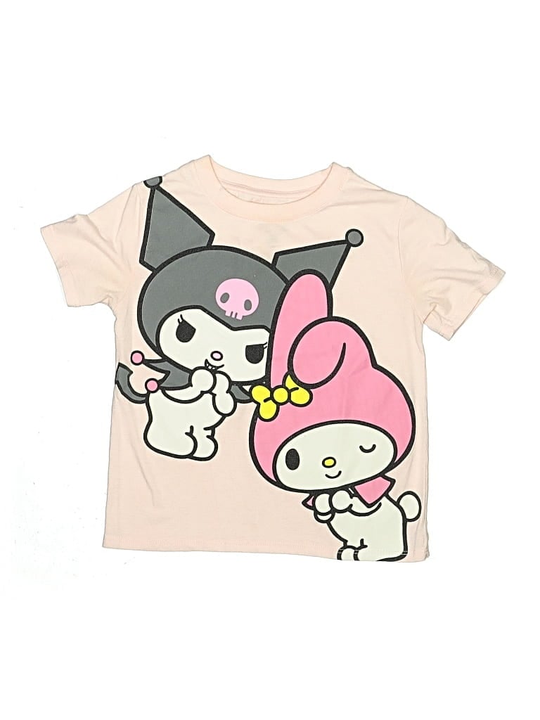 Pre-owned Sanrio Kids' Short Sleeve T-shirt In Ivory